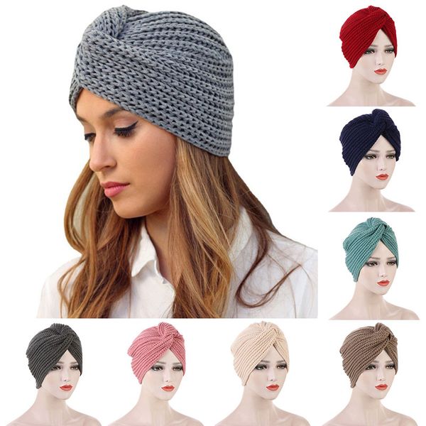 fashionable all match knitted hats temperament ethnic style muslim caps women winter warm twisted hats, Blue;gray
fashionable all match knitted hats temperament ethnic style muslim caps women winter warm twisted hats, Blue;gray