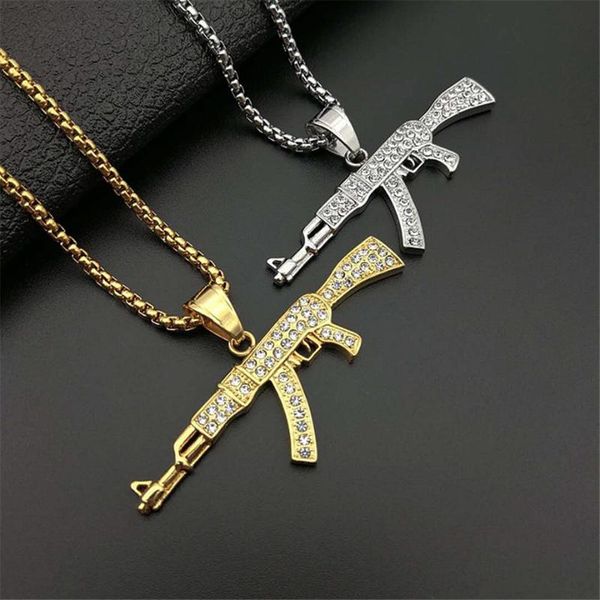 pendant necklaces hip hop jewelry gun necklace gold color stainless steel cool fashion & chain for men, Silver
pendant necklaces hip hop jewelry gun necklace gold color stainless steel cool fashion & chain for men, Silver