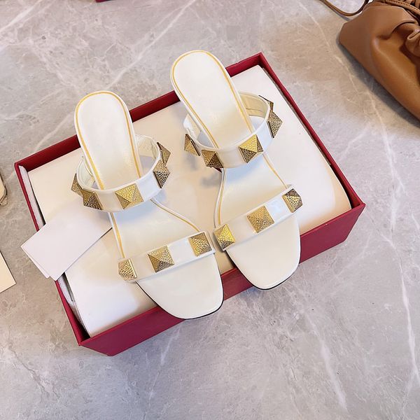 sandals women slipper summer true leather 4 colors sandal with rivets 6.5cm high heels beach slide fashion popular scuffs shoe size 42 with, Black
sandals women slipper summer true leather 4 colors sandal with rivets 6.5cm high heels beach slide fashion popular scuffs shoe size 42 with, Black