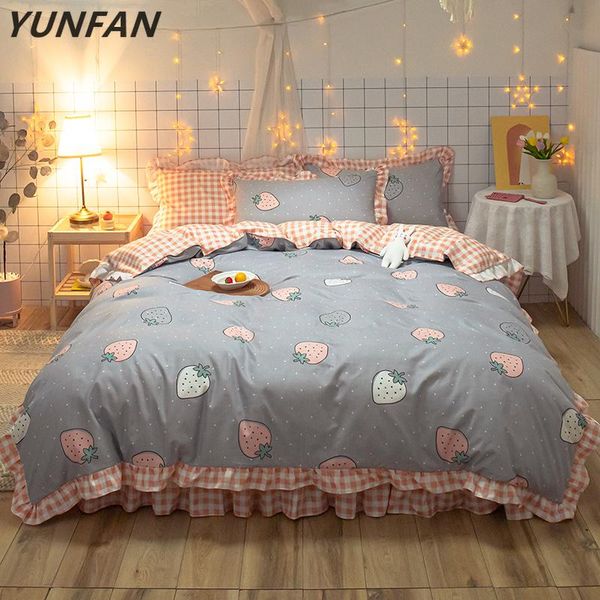 bedding sets strawberry princess bedclothes pink duvet cover set romantic lace girls quilts full twin bowknot korean
bedding sets strawberry princess bedclothes pink duvet cover set romantic lace girls quilts full twin bowknot korean