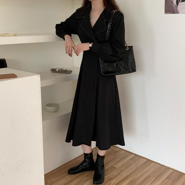 casual dresses coigarsam office lady full sleeve women long dress winter french korea style vintage solid black apricot 9508, Black;gray
casual dresses coigarsam office lady full sleeve women long dress winter french korea style vintage solid black apricot 9508, Black;gray