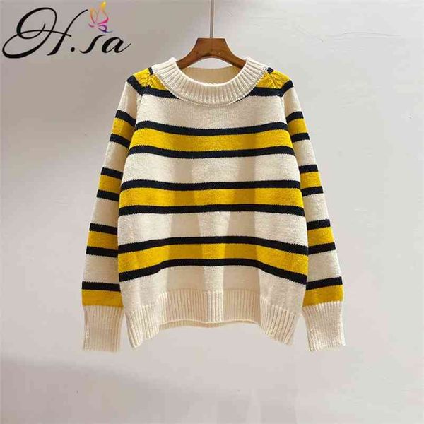 women retro sweater and pullovers colorful striped knitted jumpers oversized contrast pull femme yellow white sweaters 210430, Black;gray
women retro sweater and pullovers colorful striped knitted jumpers oversized contrast pull femme yellow white sweaters 210430, Black;gray