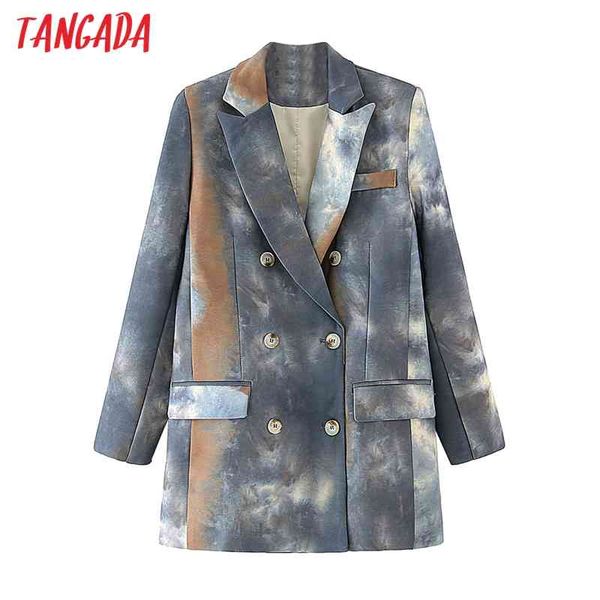 women fashion tie dye blazer coat vintage double breasted long sleeve female outerwear chic da43 210416, Black
women fashion tie dye blazer coat vintage double breasted long sleeve female outerwear chic da43 210416, Black