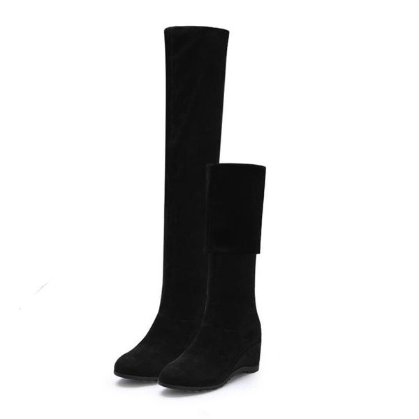 boots black elastic flock slim fit over the knee women 2021 autumn winter ladies high heel wedges long thigh botas
boots black elastic flock slim fit over the knee women 2021 autumn winter ladies high heel wedges long thigh botas