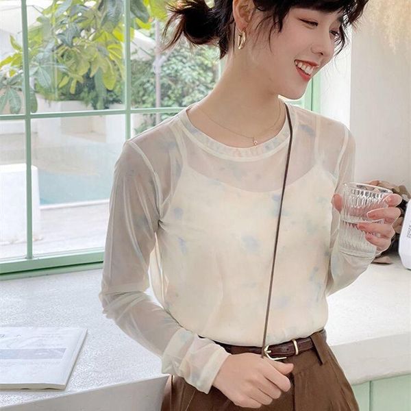 women's t-shirt ice silk mesh sun proof base coat fashion ins2021 summer long sleeve thin, White
women's t-shirt ice silk mesh sun proof base coat fashion ins2021 summer long sleeve thin, White