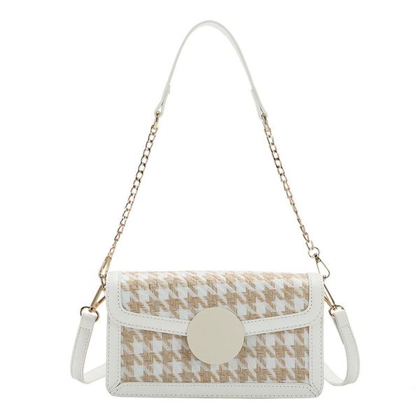 fashion chain all-match one shoulder underarm bag mesh square women's cross body