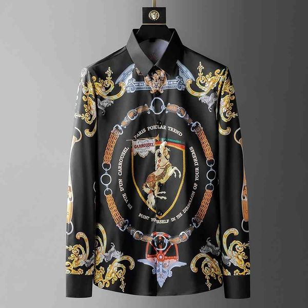 men's polos luxury shirts spring long sleeve casual slim shirt business streetwear social tuxedo chemise homme qdzt, White;black
men's polos luxury shirts spring long sleeve casual slim shirt business streetwear social tuxedo chemise homme qdzt, White;black