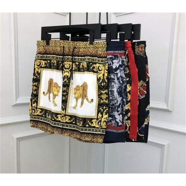 short summer fashion short floral leopard crown beach board casual shorts pant for men print brand clothing, White;black 
short summer fashion short floral leopard crown beach board casual shorts pant for men print brand clothing, White;black