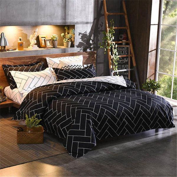 bedding sets geometric print set black stripe king size duvet cover single double full bed linens quilt covers bedclothes
bedding sets geometric print set black stripe king size duvet cover single double full bed linens quilt covers bedclothes