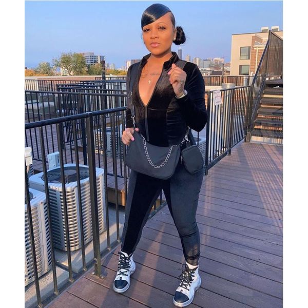 women's jumpsuits & rompers 2021 velvet long sleeve zipper bodycon jumpsuit autumn winter women fashion streetwear outfits low cut jump, Black;white
women's jumpsuits & rompers 2021 velvet long sleeve zipper bodycon jumpsuit autumn winter women fashion streetwear outfits low cut jump, Black;white