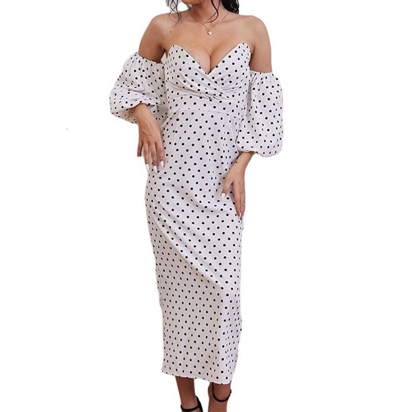dress ladies high-waisted tube dressed in autumn and female winter polka dot print dresses feminine, Black;gray
dress ladies high-waisted tube dressed in autumn and female winter polka dot print dresses feminine, Black;gray