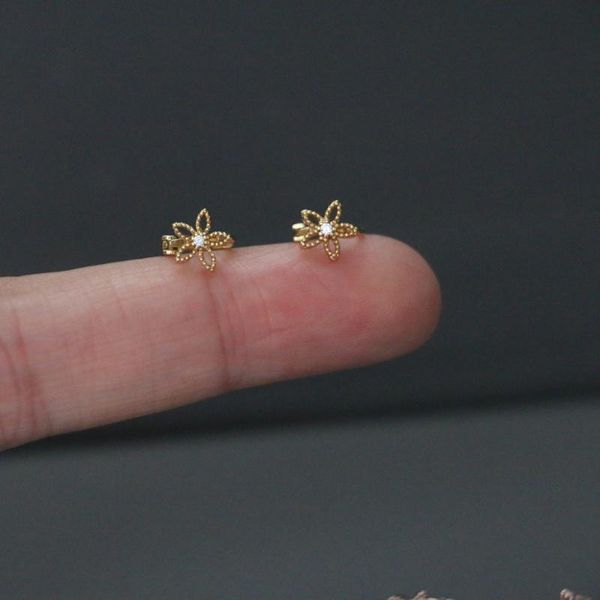 hoop & huggie cute simple tiny zircon hollow flower ear cartilage piercing clip cuff hoops small 6mm closed round copper earring jewelry, Golden;silver
hoop & huggie cute simple tiny zircon hollow flower ear cartilage piercing clip cuff hoops small 6mm closed round copper earring jewelry, Golden;silver