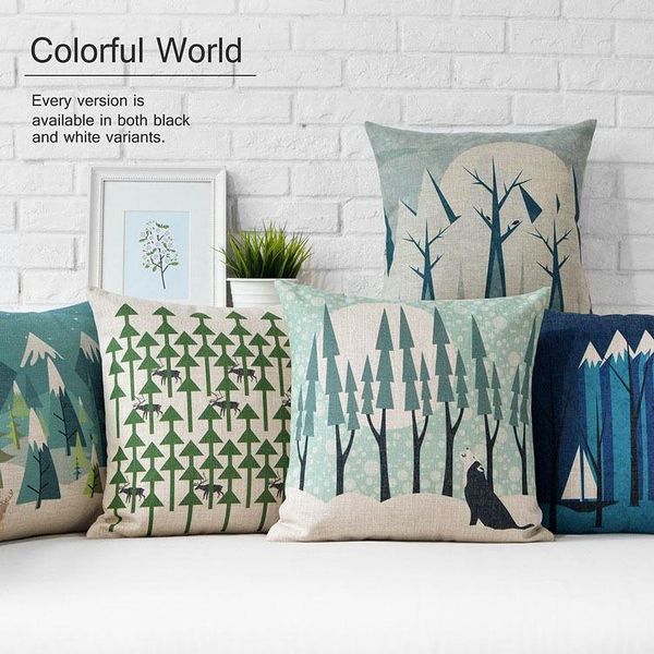 pillow case winter ice snow trees animal linen toon cushion 18"x18" soft room gift single sides printing
pillow case winter ice snow trees animal linen toon cushion 18"x18" soft room gift single sides printing