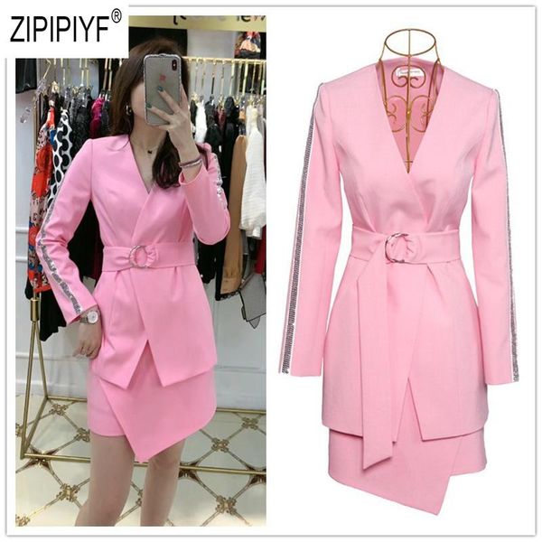 two piece dress korean fashion 2021 autumn women sets long sleeve cardigan sashes sequined blazers short office lady asymmetric skirts z2879, White
two piece dress korean fashion 2021 autumn women sets long sleeve cardigan sashes sequined blazers short office lady asymmetric skirts z2879, White