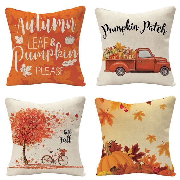 thanksgiving autumn farm maple leaf pumpkin truck harvest antique art deco cushion cover sofa cover 45*45cm
thanksgiving autumn farm maple leaf pumpkin truck harvest antique art deco cushion cover sofa cover 45*45cm