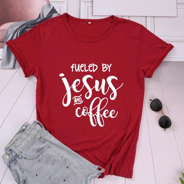 fueled by jesus & coffee cotton women t-shirt plus size funny graphic fashion hurajuku female clothing o neck short sleeve tees women's, White
fueled by jesus & coffee cotton women t-shirt plus size funny graphic fashion hurajuku female clothing o neck short sleeve tees women's, White