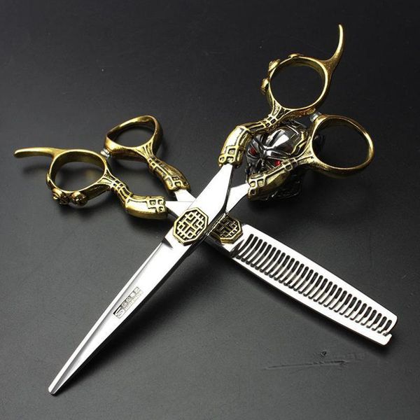 hair scissors professional 7 inch gold handle 440c steel salon special styling tools
hair scissors professional 7 inch gold handle 440c steel salon special styling tools