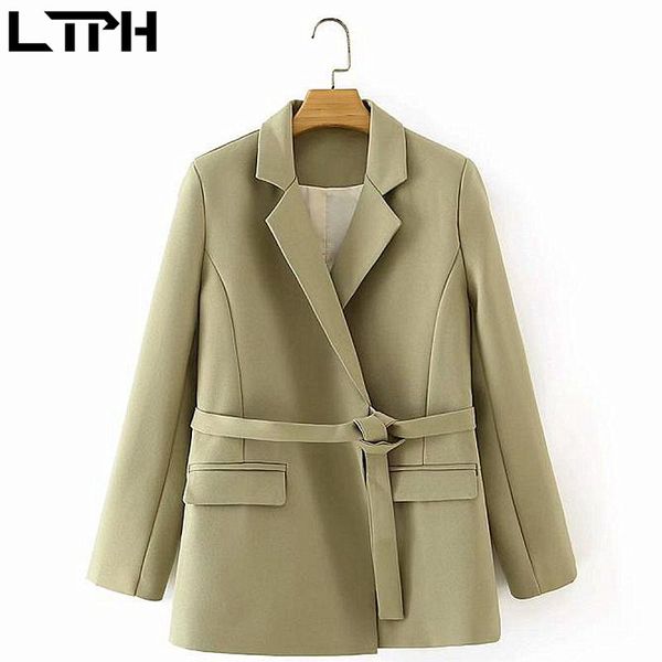 simple solid color none buckle women blazer vintage knotted sashes slim design jackets business casual coat autumn 210427, White;black
simple solid color none buckle women blazer vintage knotted sashes slim design jackets business casual coat autumn 210427, White;black