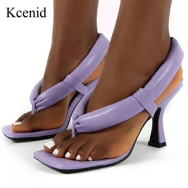 kcenid summer runway shoes high heels flip flops purple color fashion padded leather thong sandals slippers women's party, Black
kcenid summer runway shoes high heels flip flops purple color fashion padded leather thong sandals slippers women's party, Black