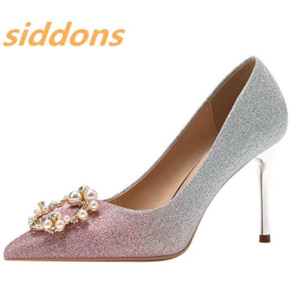 dress shoes women's autumn 2021 pointed toe single fine high pearl buckle gradient heels, Black
dress shoes women's autumn 2021 pointed toe single fine high pearl buckle gradient heels, Black