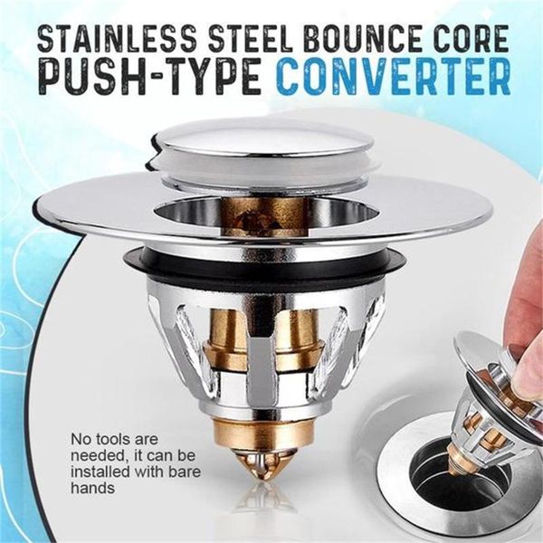 other bath & toilet supplies universal edition stainless steel bounce core push type drain filter wash basin hair catcher sink bathtu
other bath & toilet supplies universal edition stainless steel bounce core push type drain filter wash basin hair catcher sink bathtu