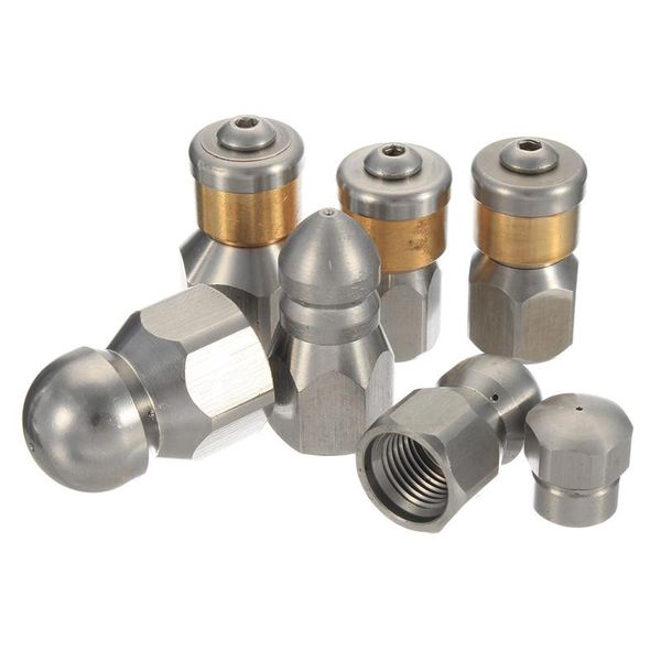 watering equipments 4000 psi sewer jetter nozzle button nose pressure drain hose pipe tap spray for cleaning machine
watering equipments 4000 psi sewer jetter nozzle button nose pressure drain hose pipe tap spray for cleaning machine