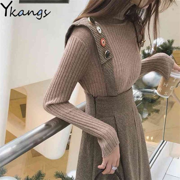 women elegant autumn winter 2 piece set slim fit knitted pullovers chic plaid pleated skirt office ladies sweet suit streetwear 210421, White
women elegant autumn winter 2 piece set slim fit knitted pullovers chic plaid pleated skirt office ladies sweet suit streetwear 210421, White