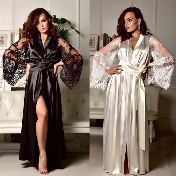 lingerie silk lace women sleepwear robes dress satin floral patchwork long nightdress nightgown clothing, Black;red
lingerie silk lace women sleepwear robes dress satin floral patchwork long nightdress nightgown clothing, Black;red