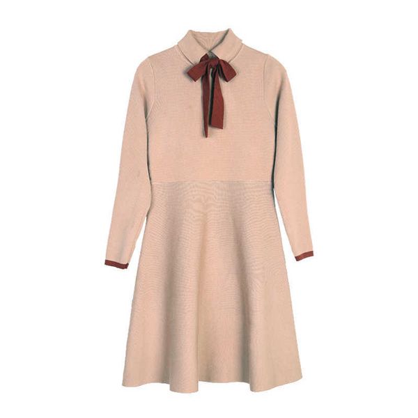 perhaps u black khaki bow patchwork knitted long sleeve knee length dress vintage autumn d0625 210529, Black;gray
perhaps u black khaki bow patchwork knitted long sleeve knee length dress vintage autumn d0625 210529, Black;gray