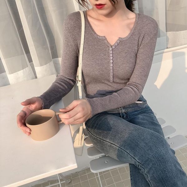 women's sweaters knitted sweater winter clothes women 2021 autumn korean-style v-neck long sleeve pullover slim stretch 906a, White;black
women's sweaters knitted sweater winter clothes women 2021 autumn korean-style v-neck long sleeve pullover slim stretch 906a, White;black