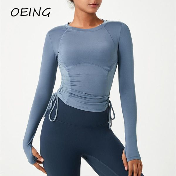 entgoing long sleeve fitness shirts for women gym clothes seamless workout yoga outfit