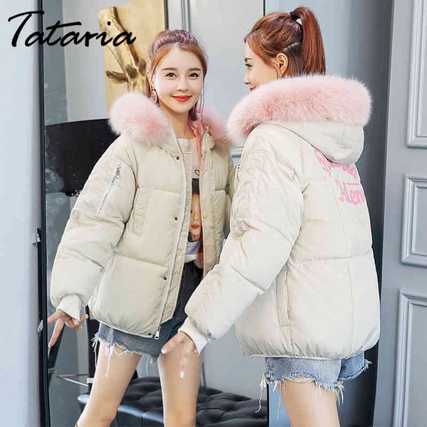 tataria women's big fur collar hooded parkas for winter jacket thicken warm coat female long sleeve 210514, Black
tataria women's big fur collar hooded parkas for winter jacket thicken warm coat female long sleeve 210514, Black