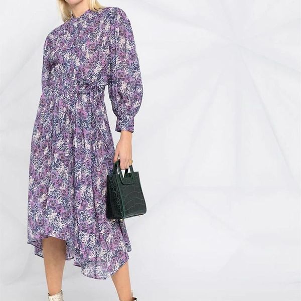 casual dresses women irregular hem pleated robe floral printed long sleeve o-neck spring summer female midi dress 2021, Black;gray
casual dresses women irregular hem pleated robe floral printed long sleeve o-neck spring summer female midi dress 2021, Black;gray
