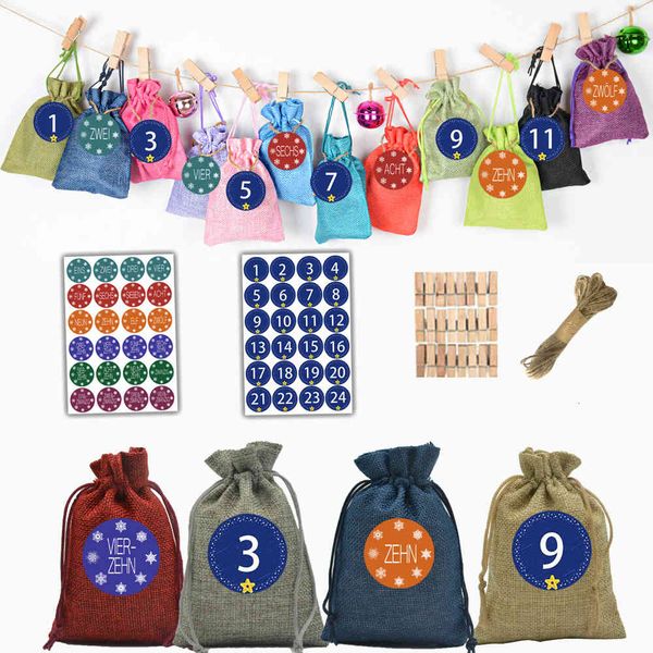 calendar christmas 24 color bundle mouth linen bag arrival 24 digital sticker candy set
calendar christmas 24 color bundle mouth linen bag arrival 24 digital sticker candy set