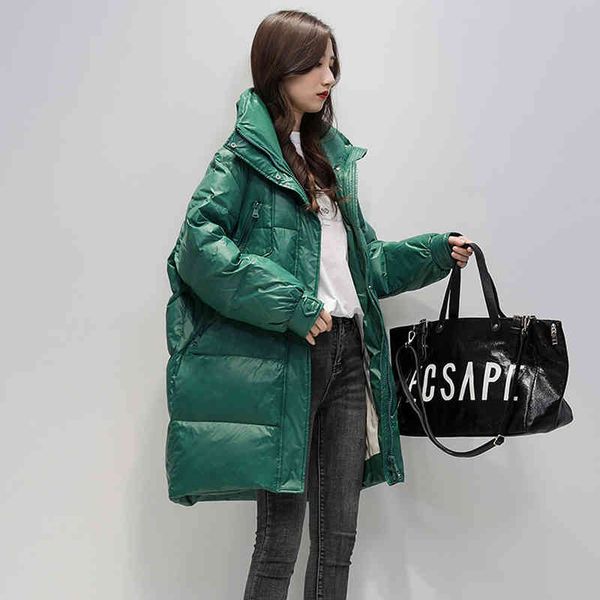 winter women 90% white duck down jacket female casual loose long coat thick waterproof overcoats 210423, Black
winter women 90% white duck down jacket female casual loose long coat thick waterproof overcoats 210423, Black