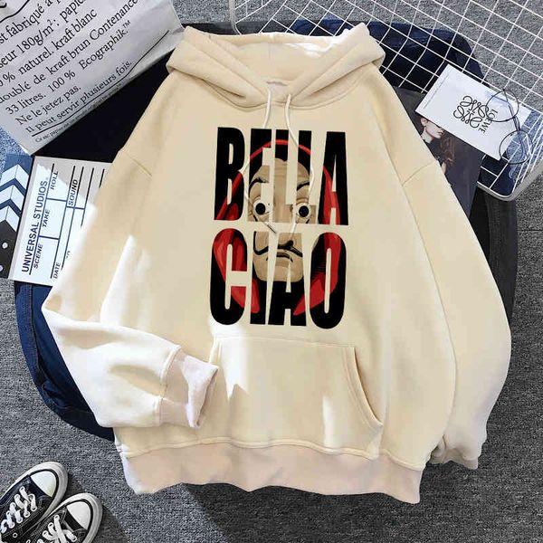 funny cartoon la casa de papel streetwear hoodie male 90s money heist hoodi the house of paper bella ciao sweatshirt unisex, Black 
funny cartoon la casa de papel streetwear hoodie male 90s money heist hoodi the house of paper bella ciao sweatshirt unisex, Black