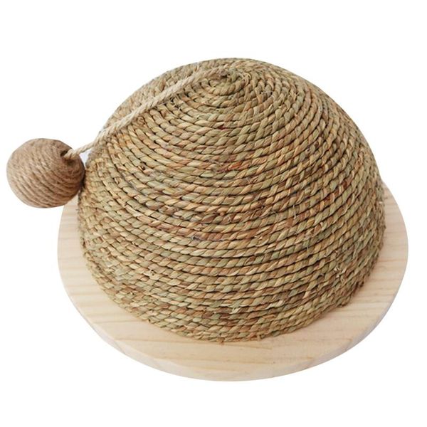 cat toy wooden bottom plate straw semi-circular grinding claw ball climbing frame with sisal hanging bal toys
cat toy wooden bottom plate straw semi-circular grinding claw ball climbing frame with sisal hanging bal toys
