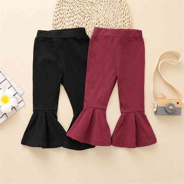 new dress, girl's trousers and children's trend flared pants, White