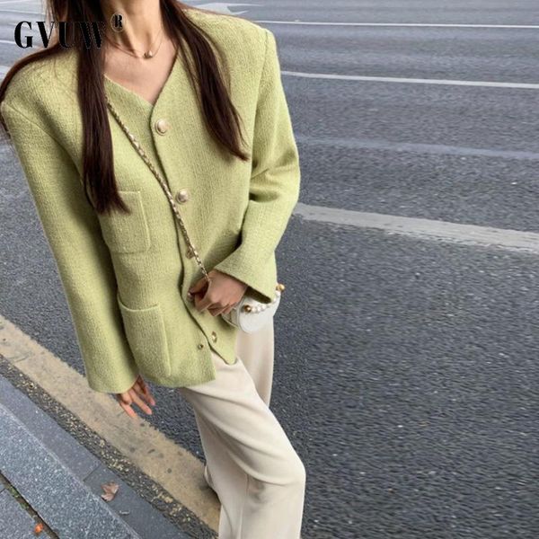women's jackets gvuw2021 spring korean round collar avocado green celebrity temperament tweed small fragrance coat girl wholesale items, Black;brown 
women's jackets gvuw2021 spring korean round collar avocado green celebrity temperament tweed small fragrance coat girl wholesale items, Black;brown