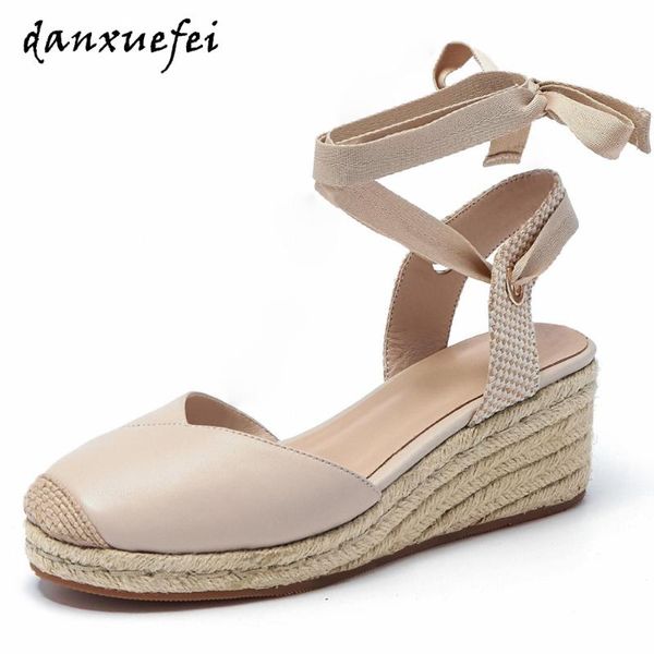 women's genuine leather wedge ankle strap sandals tound toe casual summer med heel comfortable pumps shoes for women, Black
women's genuine leather wedge ankle strap sandals tound toe casual summer med heel comfortable pumps shoes for women, Black
