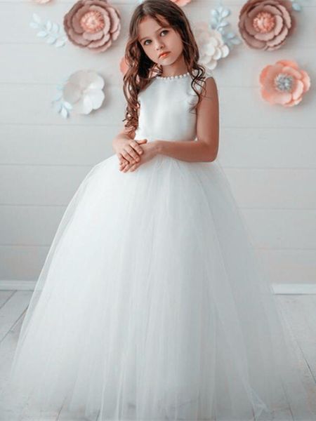 girl's dresses lovely a line lace flower girls pale pink jewel neck kids party gowns half sleeves formal wear full length, Red;yellow
girl's dresses lovely a line lace flower girls pale pink jewel neck kids party gowns half sleeves formal wear full length, Red;yellow