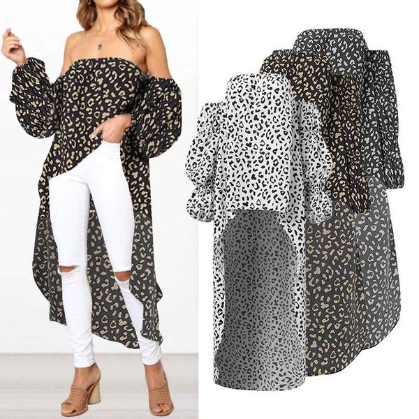 celmia women asymmetrical blouse leopard print party off shoulder long ladies office shirts casual summer tunic blusas women's blo, White
celmia women asymmetrical blouse leopard print party off shoulder long ladies office shirts casual summer tunic blusas women's blo, White