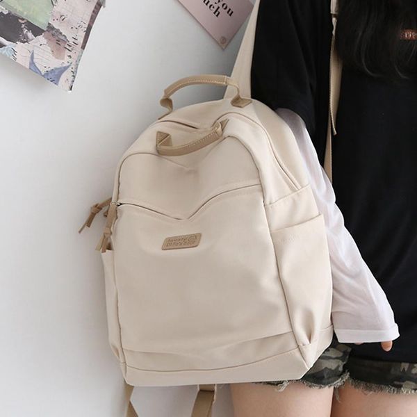 backpack solid color nylon cool women large capacity travel bag college style rucksack school backpacks for teenage girls
backpack solid color nylon cool women large capacity travel bag college style rucksack school backpacks for teenage girls