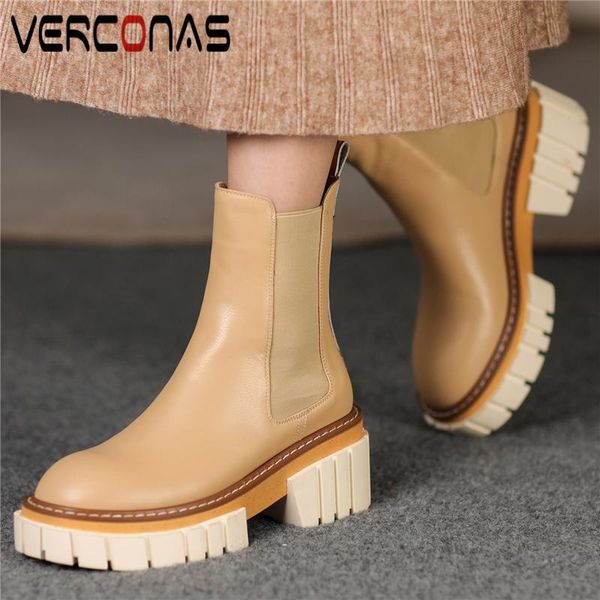 boots verconas fashion concise retro women ankle platforms thick heels casual working genuine leather autumn shoes woman, Black
boots verconas fashion concise retro women ankle platforms thick heels casual working genuine leather autumn shoes woman, Black