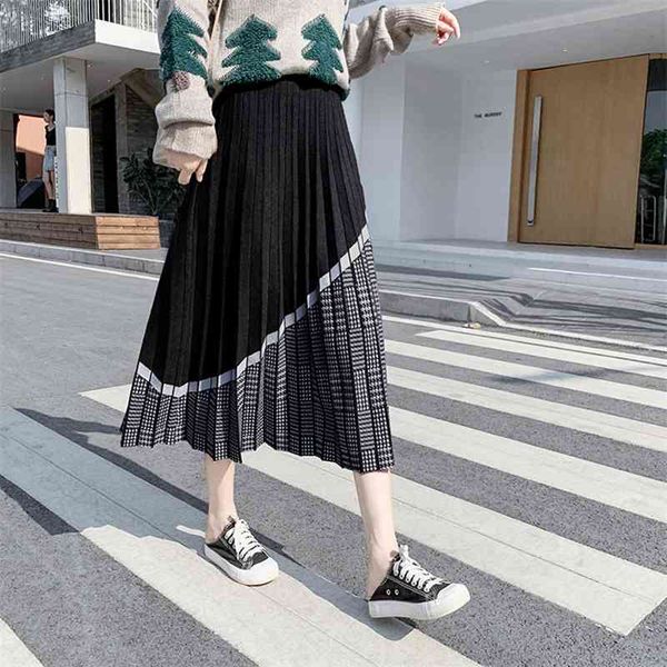 luxury geometric women autumn winter thick warm pleated skirt elgant knitted sweater mujer faldas femme 210520, Black
luxury geometric women autumn winter thick warm pleated skirt elgant knitted sweater mujer faldas femme 210520, Black