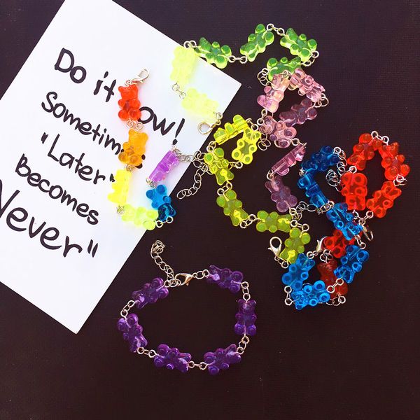 cute candy-colored cartoon bear charm bracelets pendant bracelet party gift daily creative jewelrys 8 colors, Golden;silver
cute candy-colored cartoon bear charm bracelets pendant bracelet party gift daily creative jewelrys 8 colors, Golden;silver