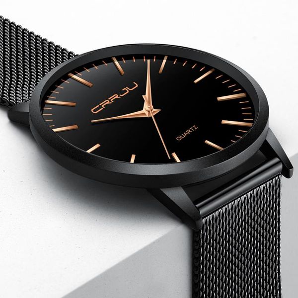 wristwatches 2021 business mens watches crrju men quartz wristwatch male ultra thin mesh strap clock reloj extraplano hombr, Slivery;brown
wristwatches 2021 business mens watches crrju men quartz wristwatch male ultra thin mesh strap clock reloj extraplano hombr, Slivery;brown