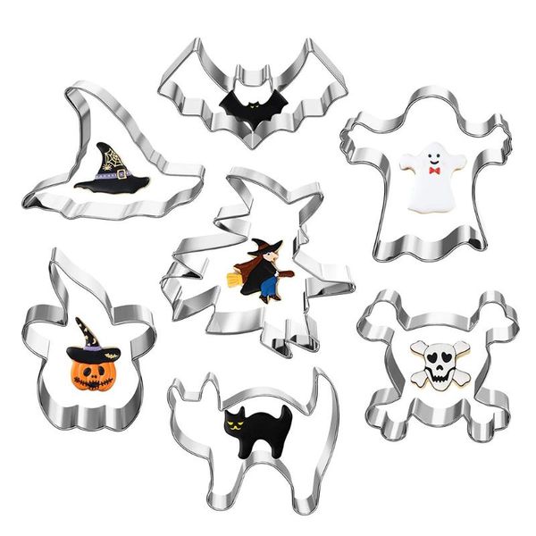baking moulds 7/8 pieces/set cake molds halloween stainless steel chocolate shapers kitchen cooking cookie embossers
baking moulds 7/8 pieces/set cake molds halloween stainless steel chocolate shapers kitchen cooking cookie embossers