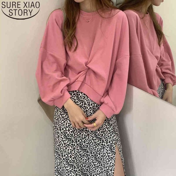 round collar pink twisted sweatshirts preppy style sweatshirt sweet autumn korean casual women clothes 11750 210417, Black
round collar pink twisted sweatshirts preppy style sweatshirt sweet autumn korean casual women clothes 11750 210417, Black