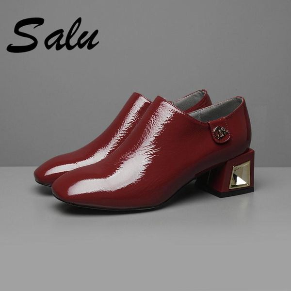 salu women pumps fashion round toe genuine leather high heels shoes spring summer wedding woman party big size 11 12 dress, Black
salu women pumps fashion round toe genuine leather high heels shoes spring summer wedding woman party big size 11 12 dress, Black